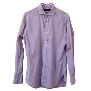 Polo Ralph Lauren Polo Button Down Collar Shirt 100% Cotton Lavender -Size: 15.5